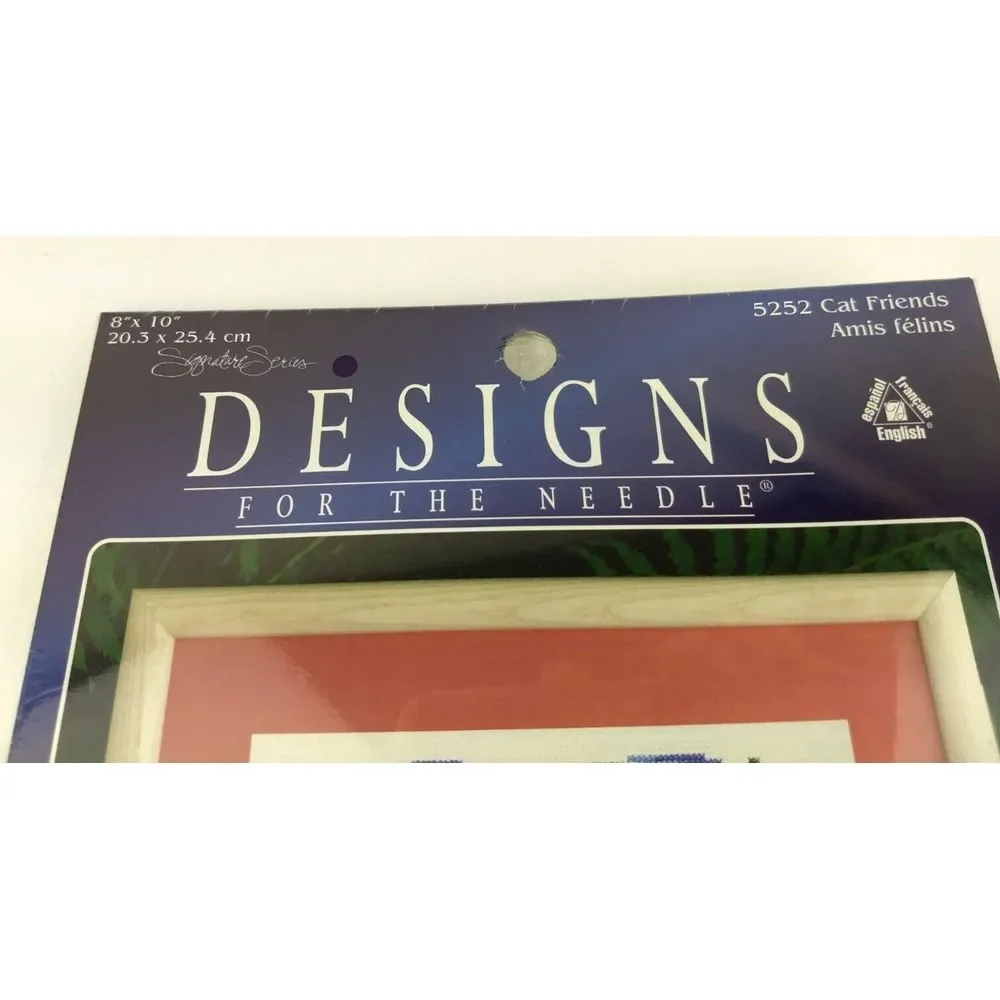 Designs For The Needle Counted Cross Stitch Kit Cat Friends Signature Series NOS